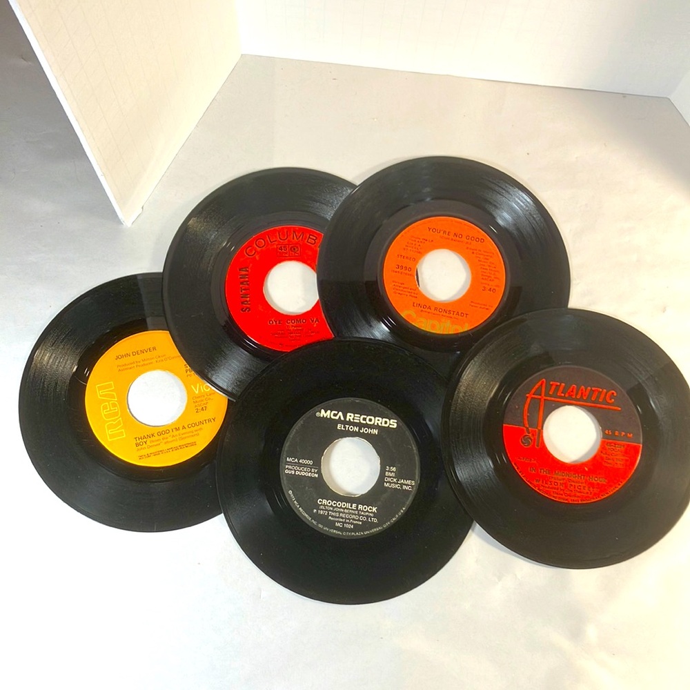 Classic 45’s Elton John, Linda Ronstadt, Santana, John Denver, Wilson Pickett